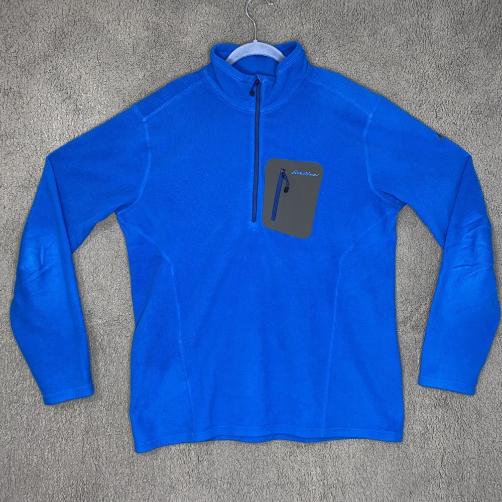 Eddie Bauer First Ascent Fleece Pullover 1/4 Zip Men's TXL Bundle of 2 Red/Blue